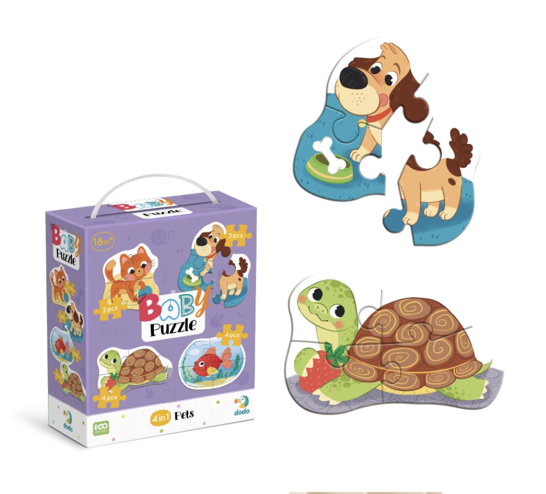 Пазл 4 в 1 «Baby puzzle.  Домашні тварини»  фото 2