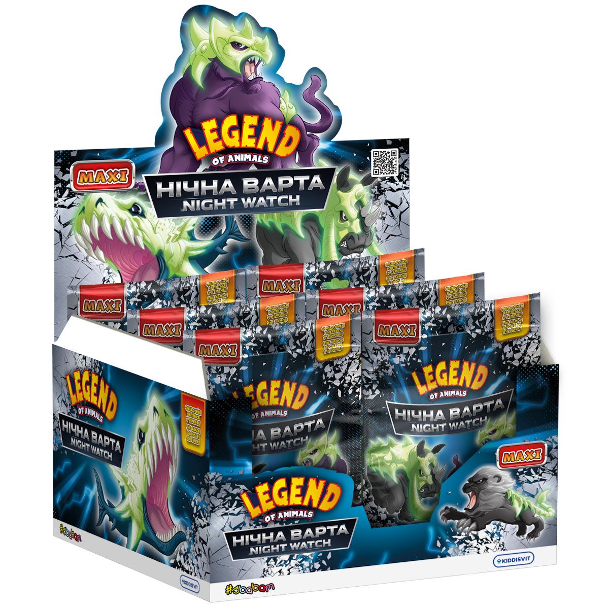 Стретч-іграшка у вигляді тварини серії "LEGEND OF ANIMALS МАКСІ" – НІЧНА ВАРТА (у диспл. )  фото 2