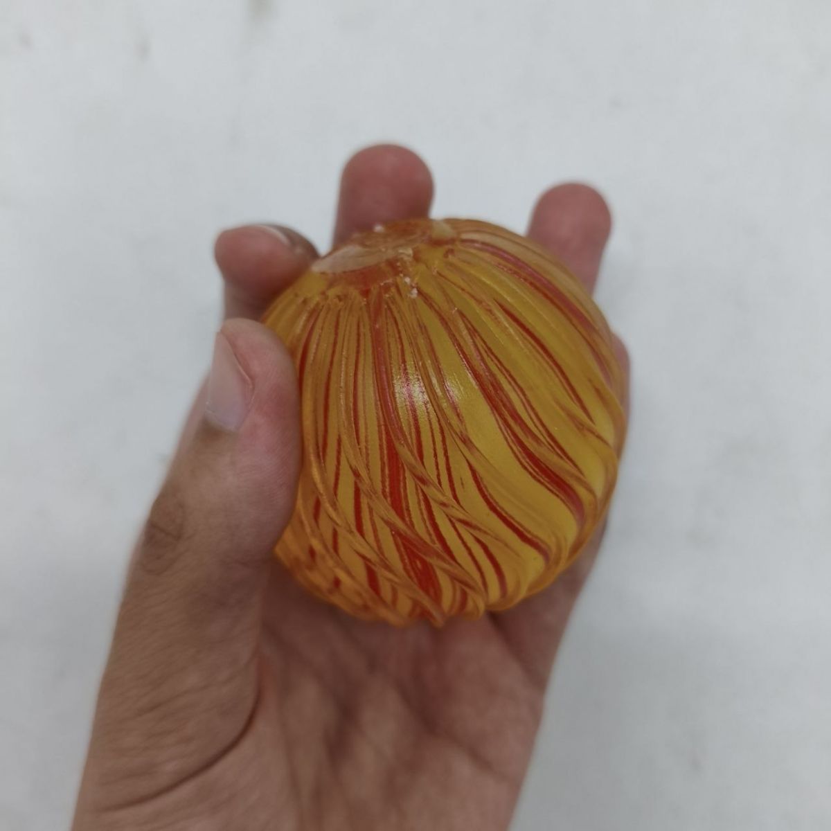 Сквиш антистресс "Шар мраморный" 6,5cm (Оранжевый)  фото 2