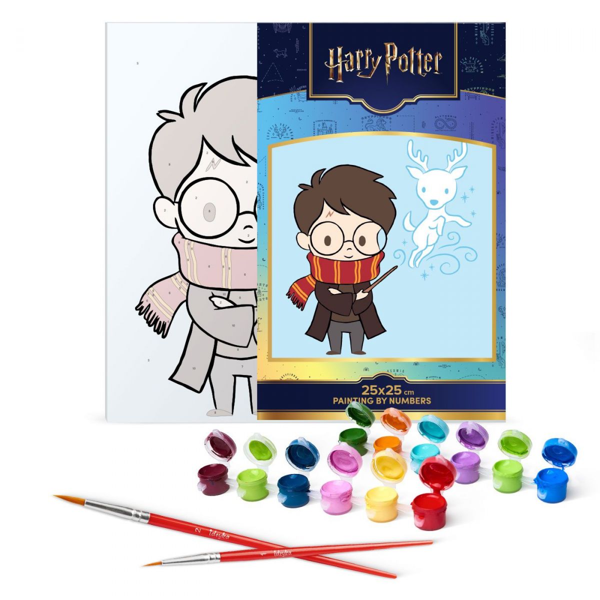 Набір для розпису по номерах для дітей WB "Harry Potter: Милий Патронус" 25х25см  фото 2