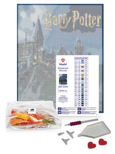 Алмазна мозаїка - Harry Potter: Гоґвортс вночі ©Warner Bros.  фото 2