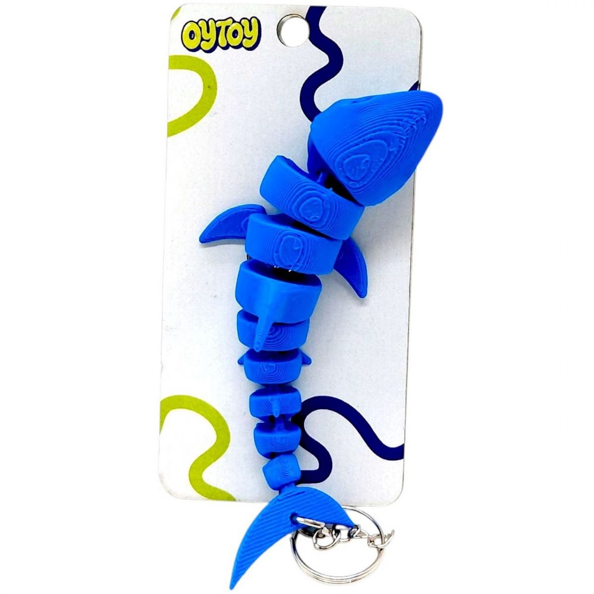Брелок (3D друк) Flexi Shark / Акула Keychain (мікс видів)  фото 2