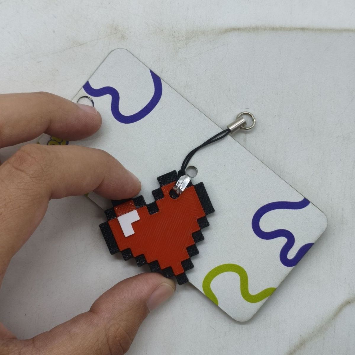Minecraft 2D Heart / Серце Keychain  фото 2