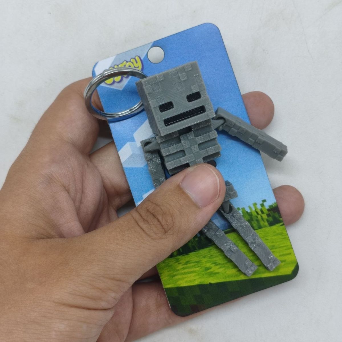 Брелок 3D друк "Minecraft Skeleton / Скелет"  фото 2