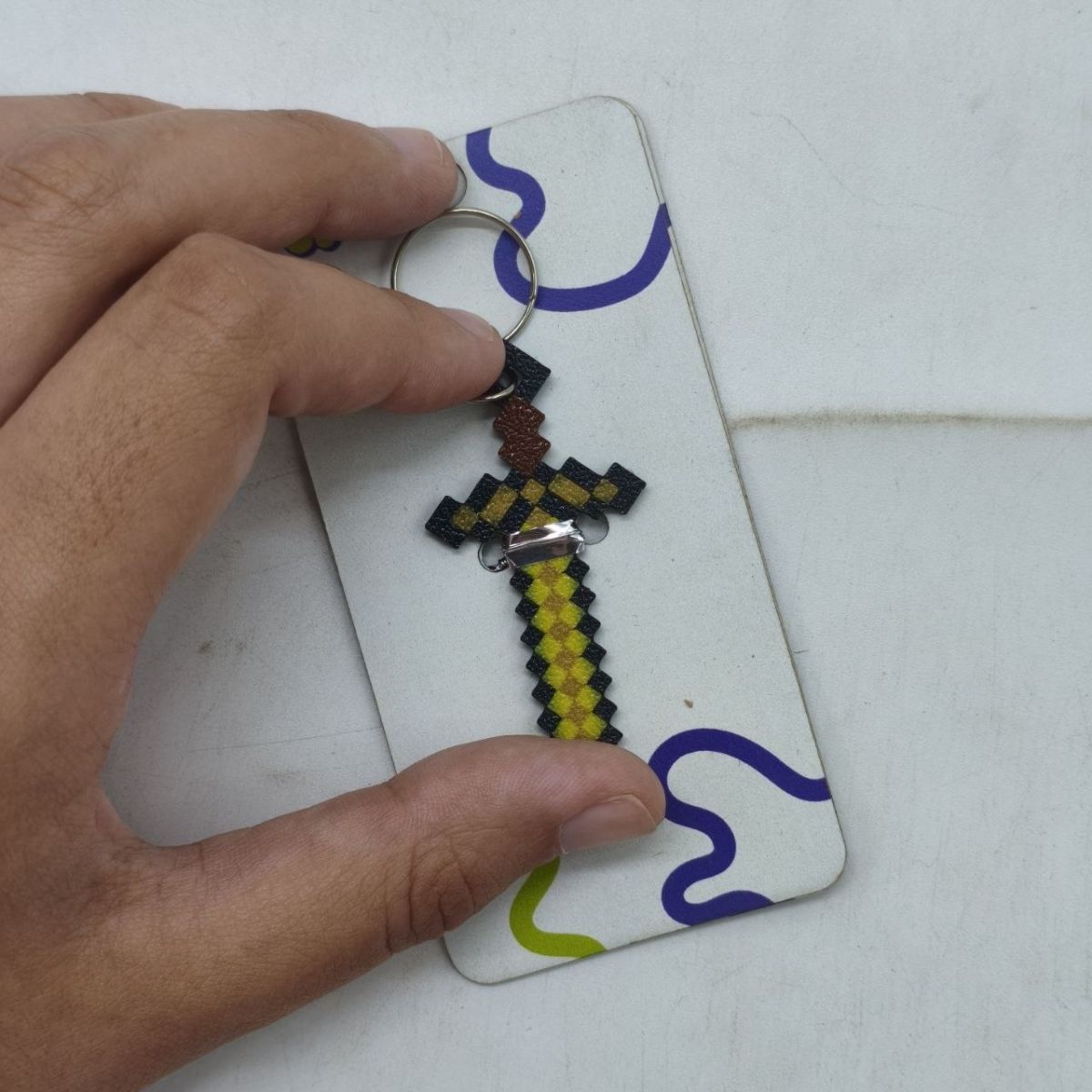 Minecraft Sword Tool / Меч Keychain, Золотий  фото 2