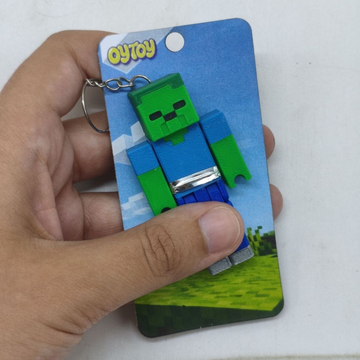 Брелок 3D друк "Minecraft Zombie / Зомбі"  фото 2