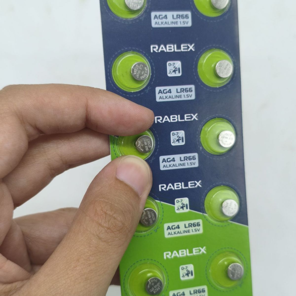 Батарейка RABLEX "таблетка" 1. 5V AG4 (LR66) ціна за 1 блістер - 10 шт  фото 2