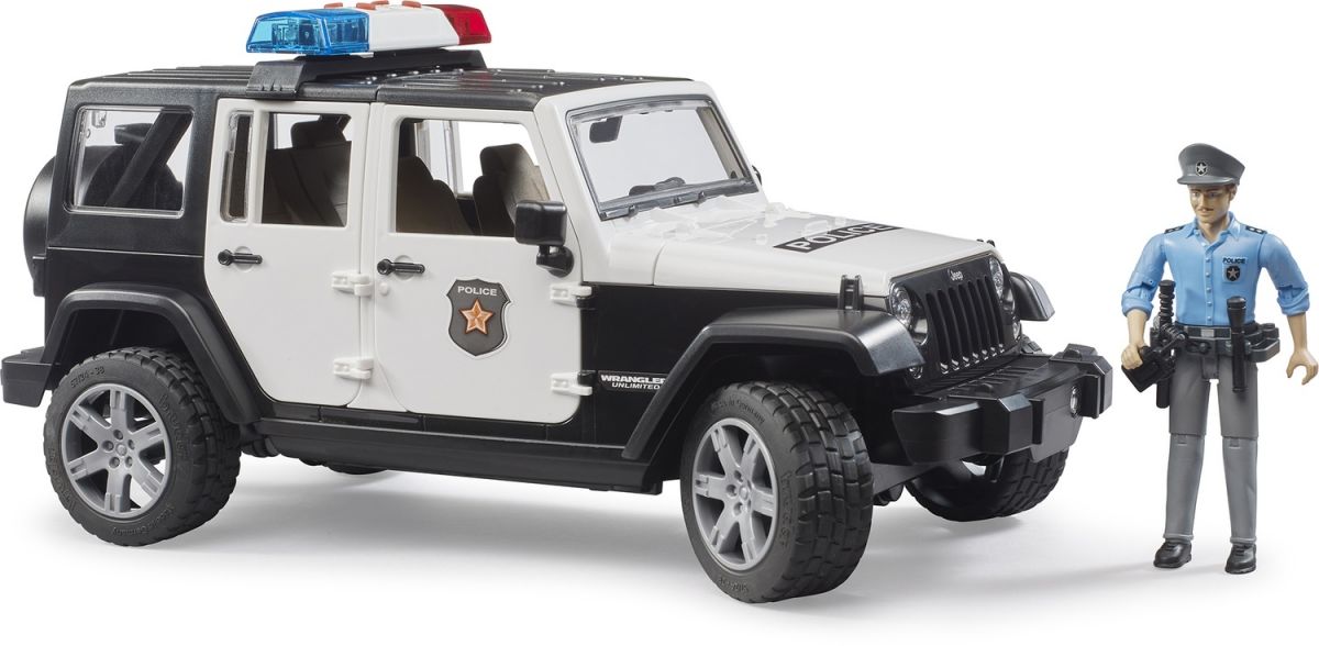 Набір іграшковий.  Поліцейське авто JEEP Wrangler Unlimited Rubicon та фігурка поліцейського  фото 2