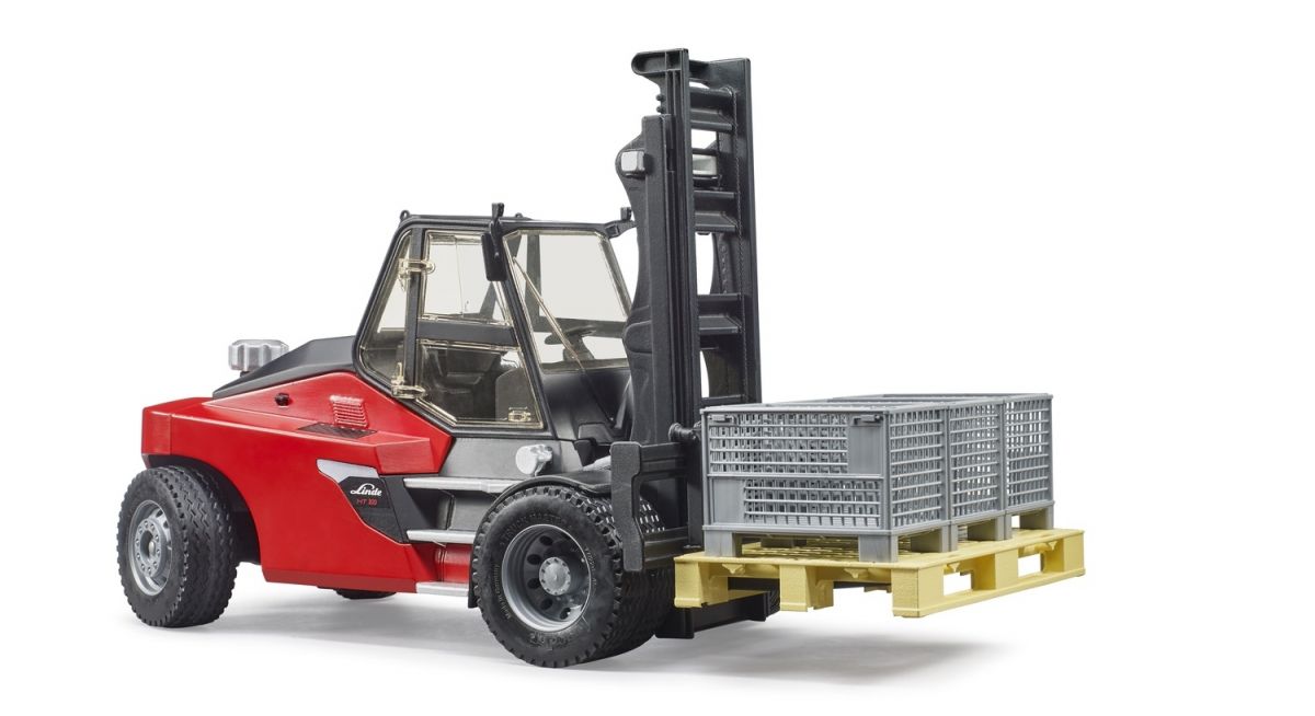 Набор игрушечных.  Погрузчик Linde HT160 с аксессуарами  фото 2