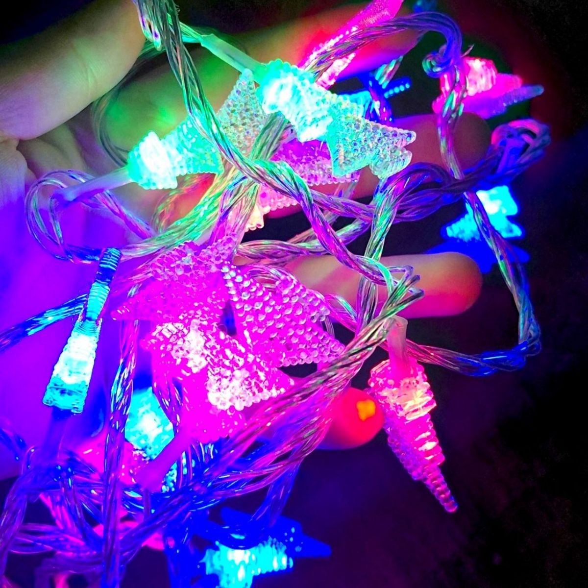 Гірлянда електрична "Ялинки" 20шт 4м LED кольорова (38203)  фото 2