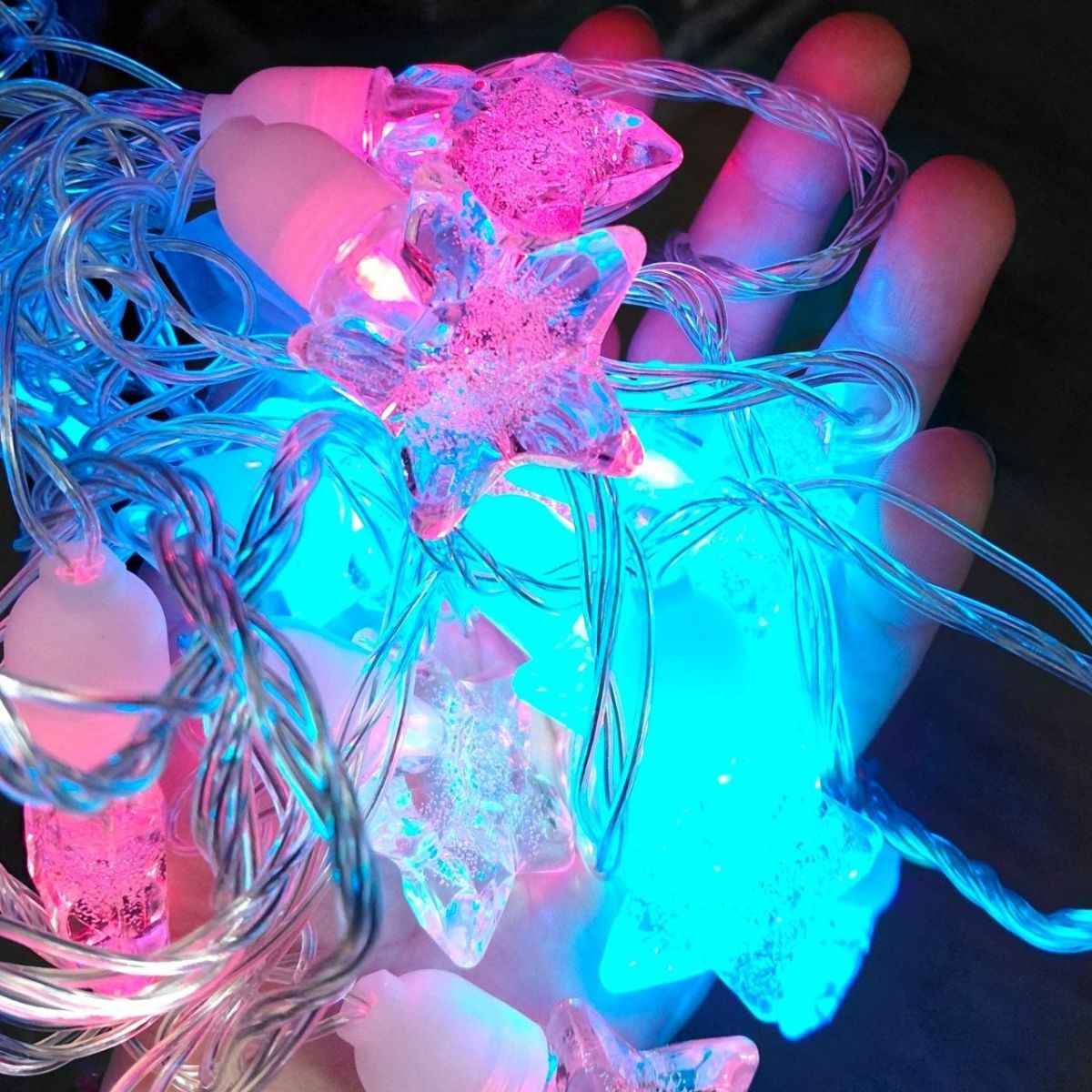 Гірлянда електрична "ЛампочкаЗірочка" 20шт 5м LED кольорова(40615)  фото 2
