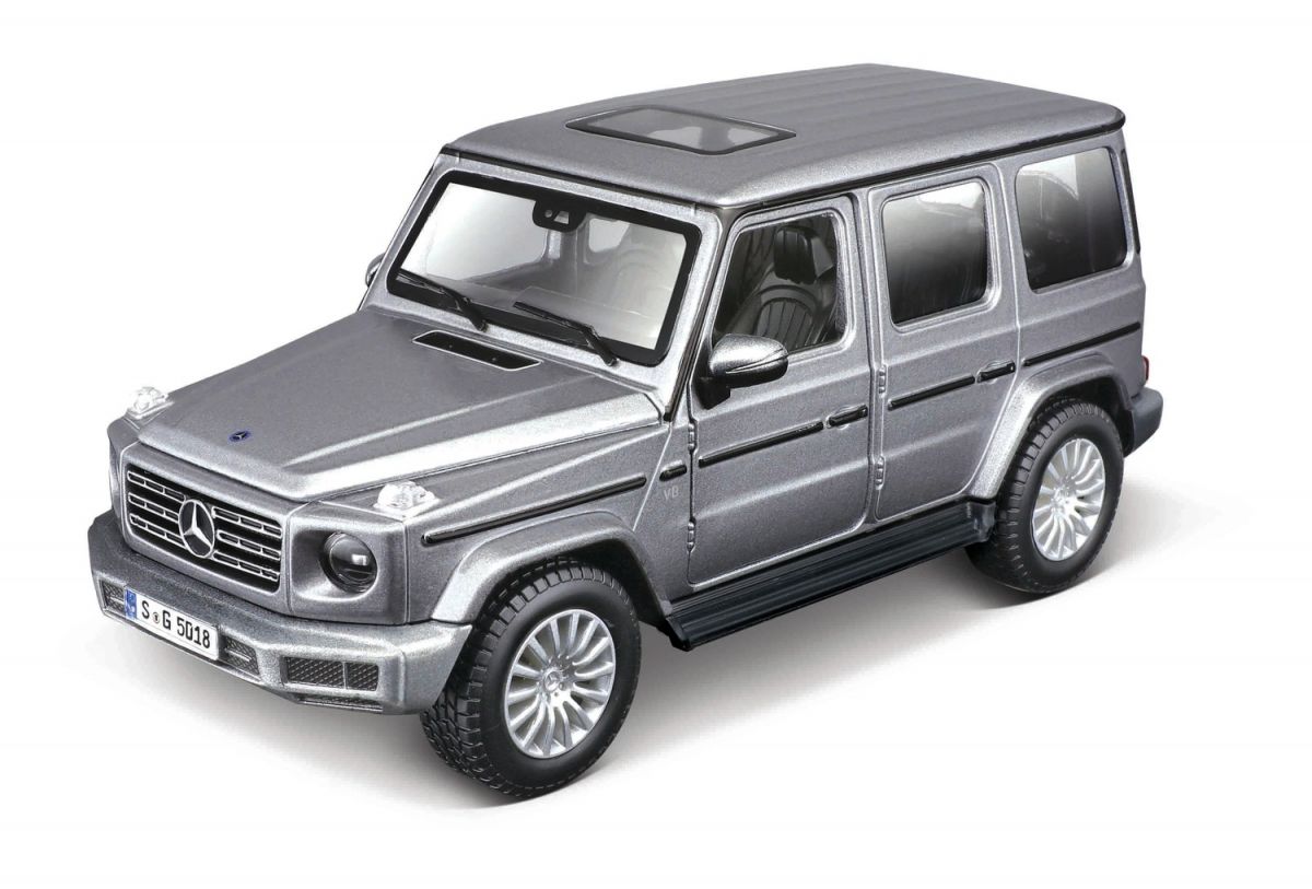 Збірна модель автомобіля 2019 Mercedes-Benz G-Class, масштаб 1:25 сірий  фото 2