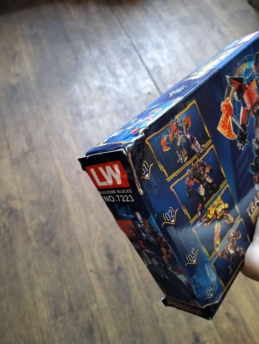 Уценка.  Конструктор "Трансформеры / Transformers" (ВИД 1), синий - пошкоджена упаковка  фото 2