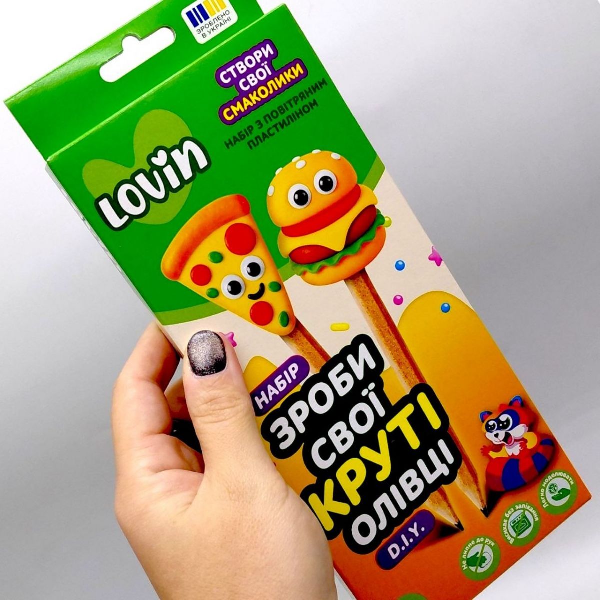 Зроби свої  круті олівці TM Lovin Набір для творчості з повітряним пластиліном (СМАКОЛИКИ)  фото 2