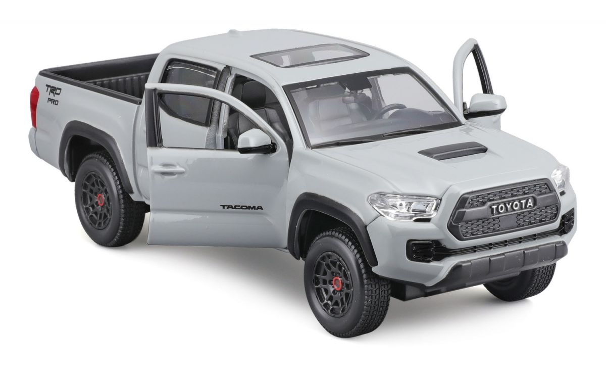 Автомодель в масштабе 1:24 - 2023 Toyota Tacoma TRD TRO серая  фото 2