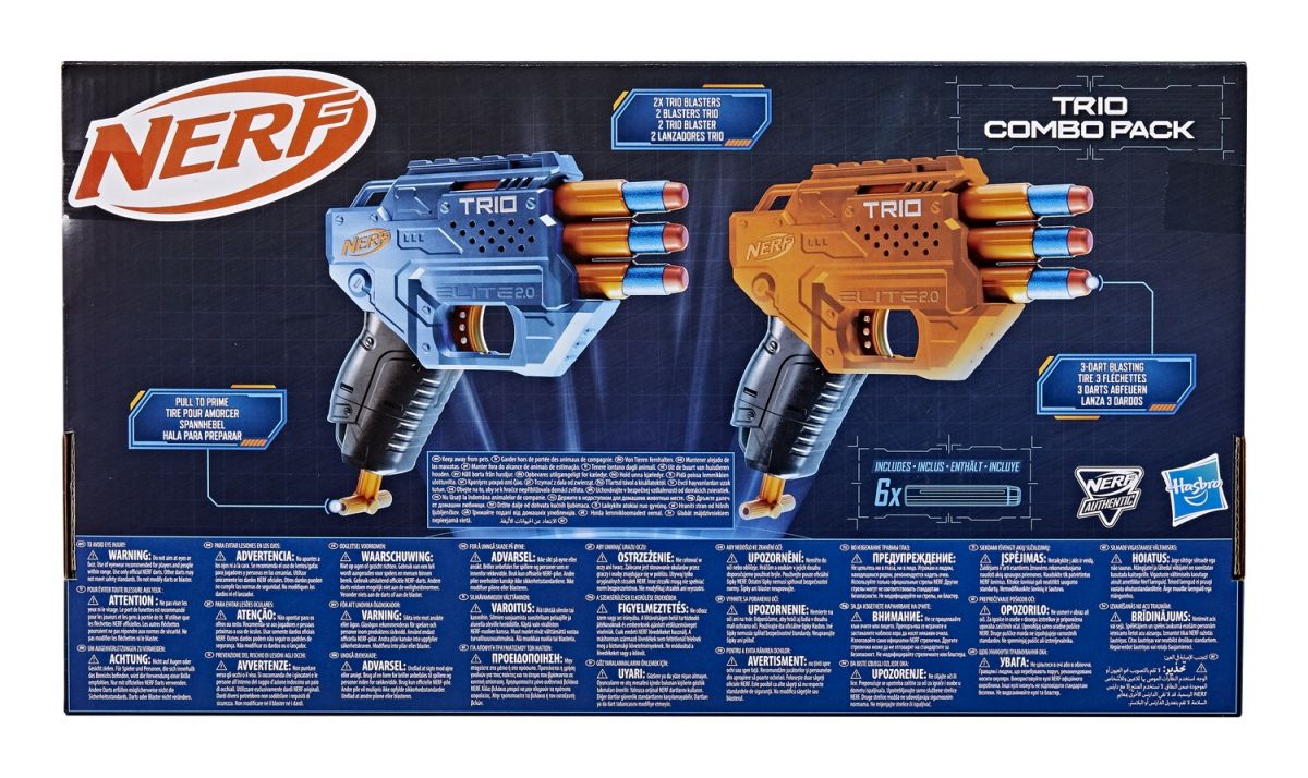 NERF Набор из 2-х бластеров Элит Трио  фото 2