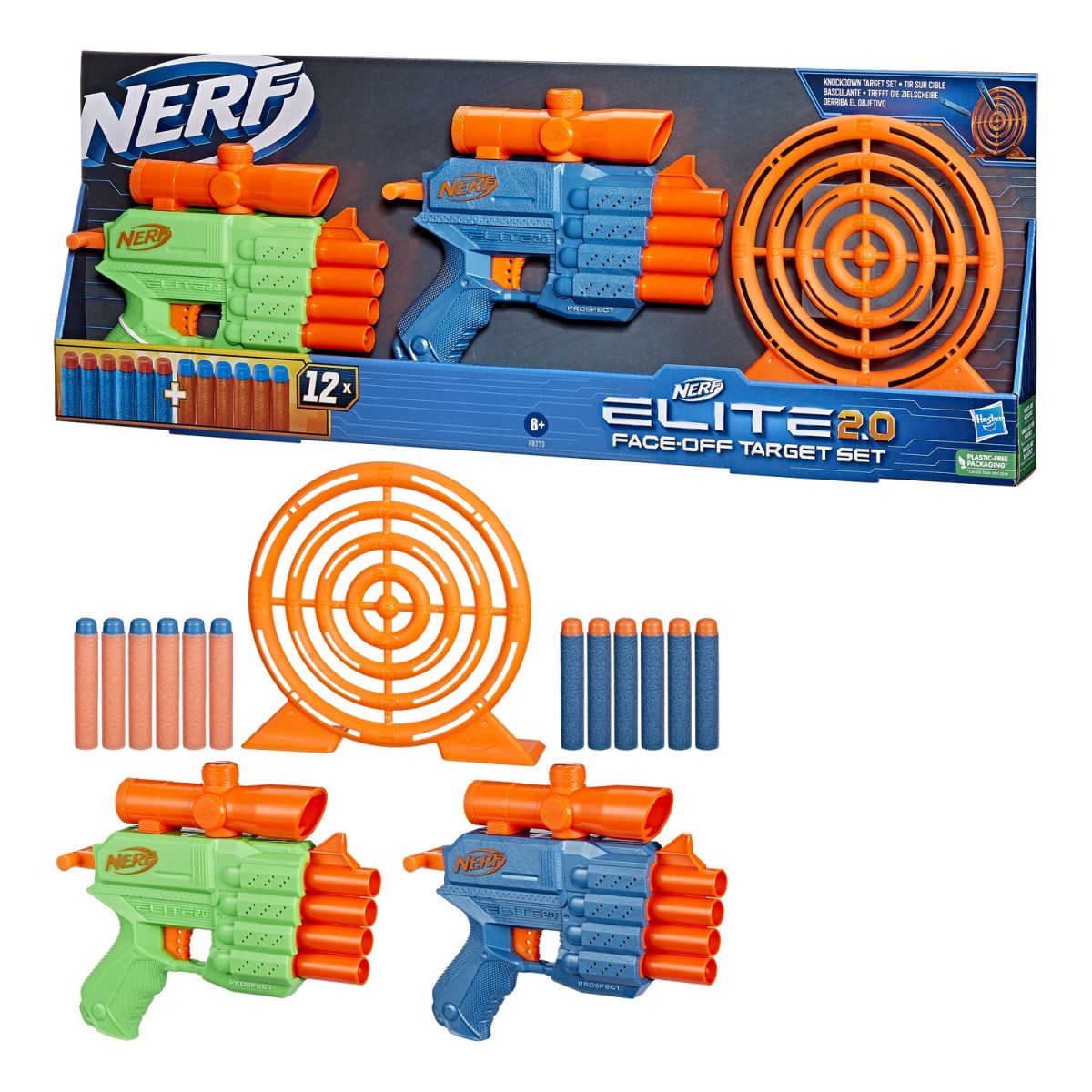 NERF Набор бластеров Элит Фейс офф таргет  фото 2