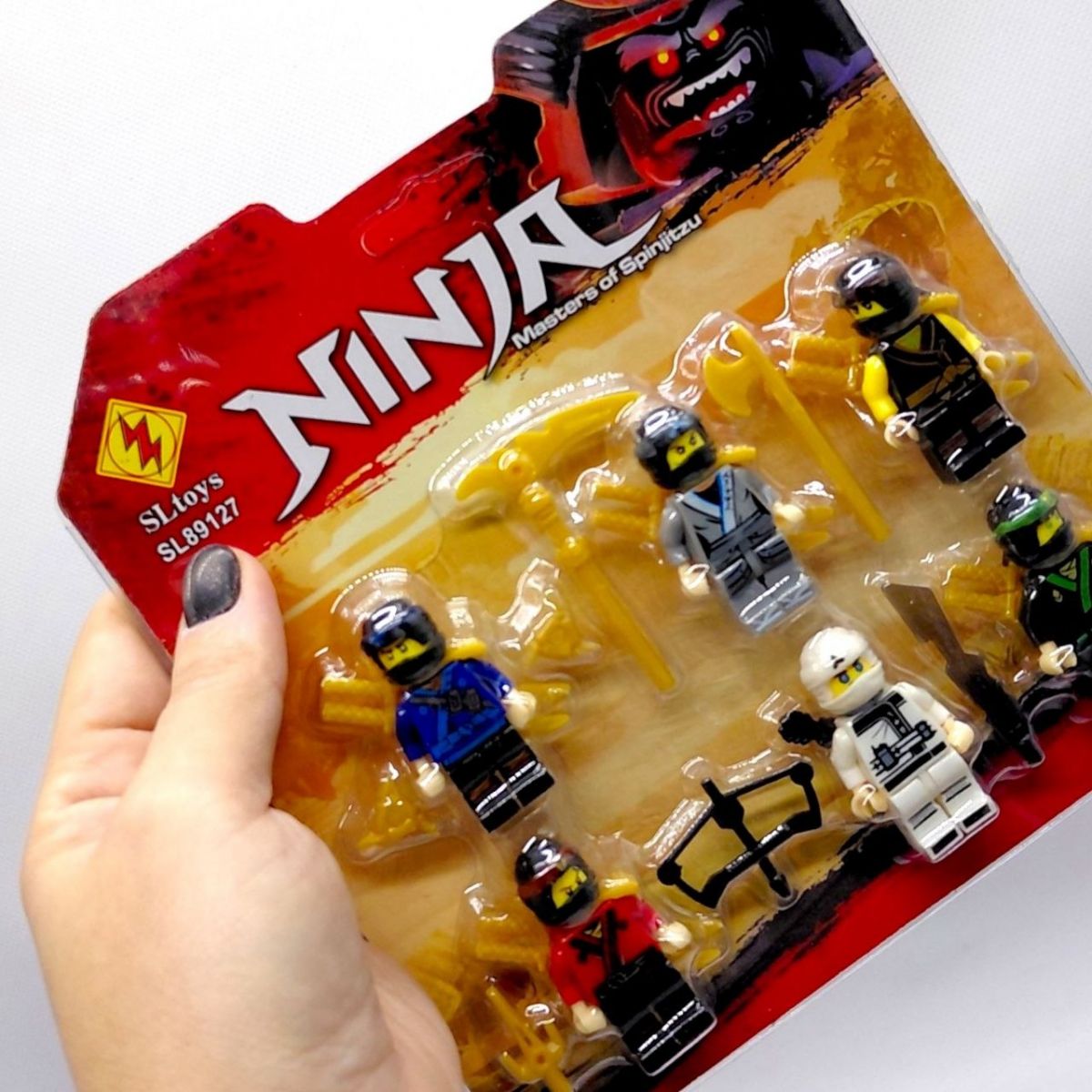 Фігурка мультгероїв "Ninja" 6 фігурок на планшетці 18*17,2см  фото 2