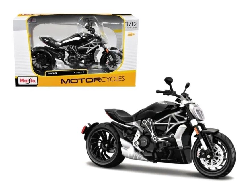 Мотоцикл игрушечный Ducati XDiavel S, масштаб 1:12  фото 2