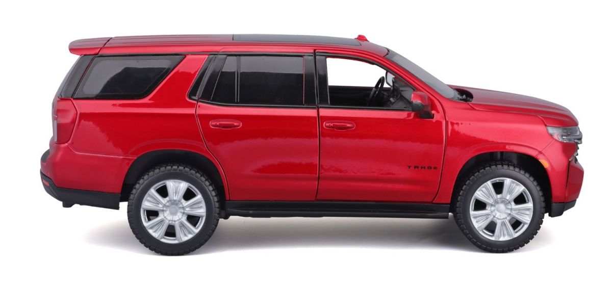 Автомодель в масштабе 1:24 - 2021 Chevy Tahoe красный  фото 2