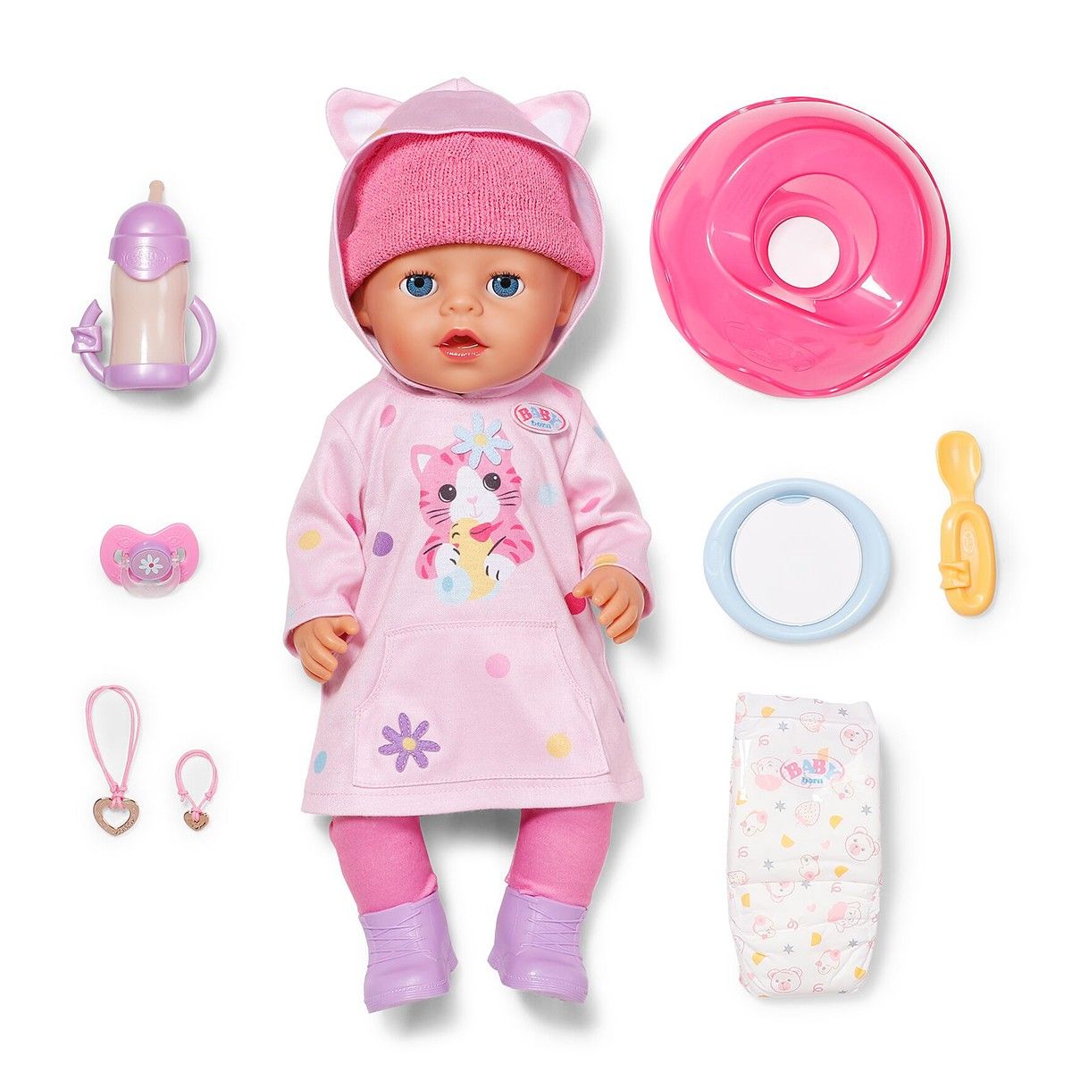 Кукла Baby Born серии Click & Play – Эмма в костюме с ушками (43 см)  фото 2