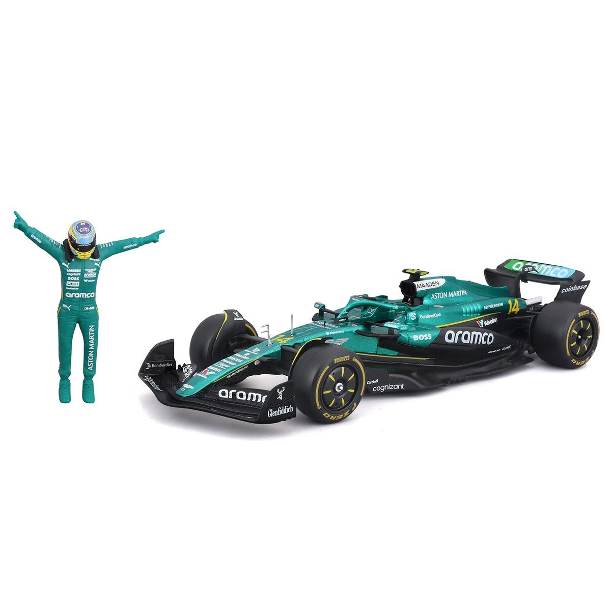 Автомодель з фігуркою – Aston Martin AMR25 (2025) (1:24)  фото 2