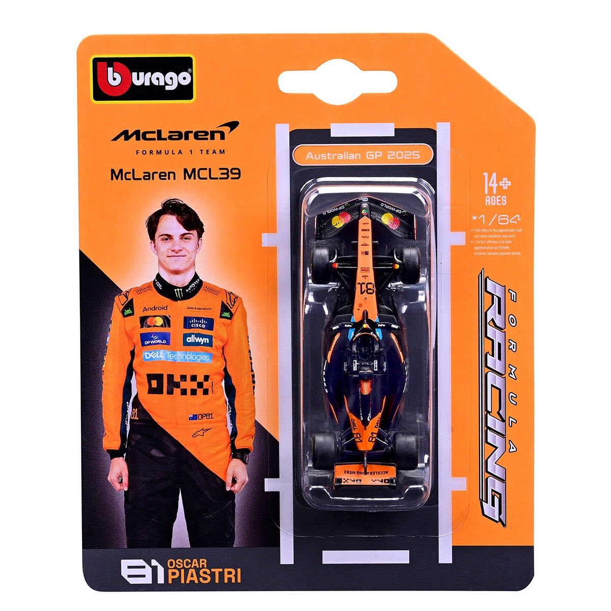 Автомодель - McLaren F1 MCL39 (2025) (1:64)  фото 2