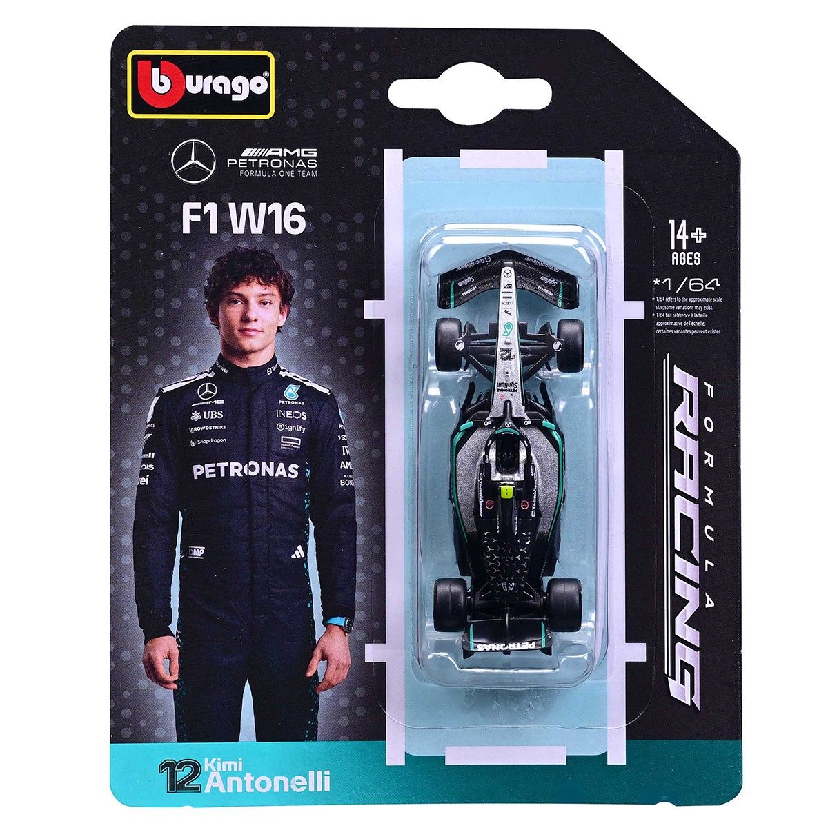 Автомодель - Mercedes-AMG F1 W16 (2025) (1:64)  фото 2