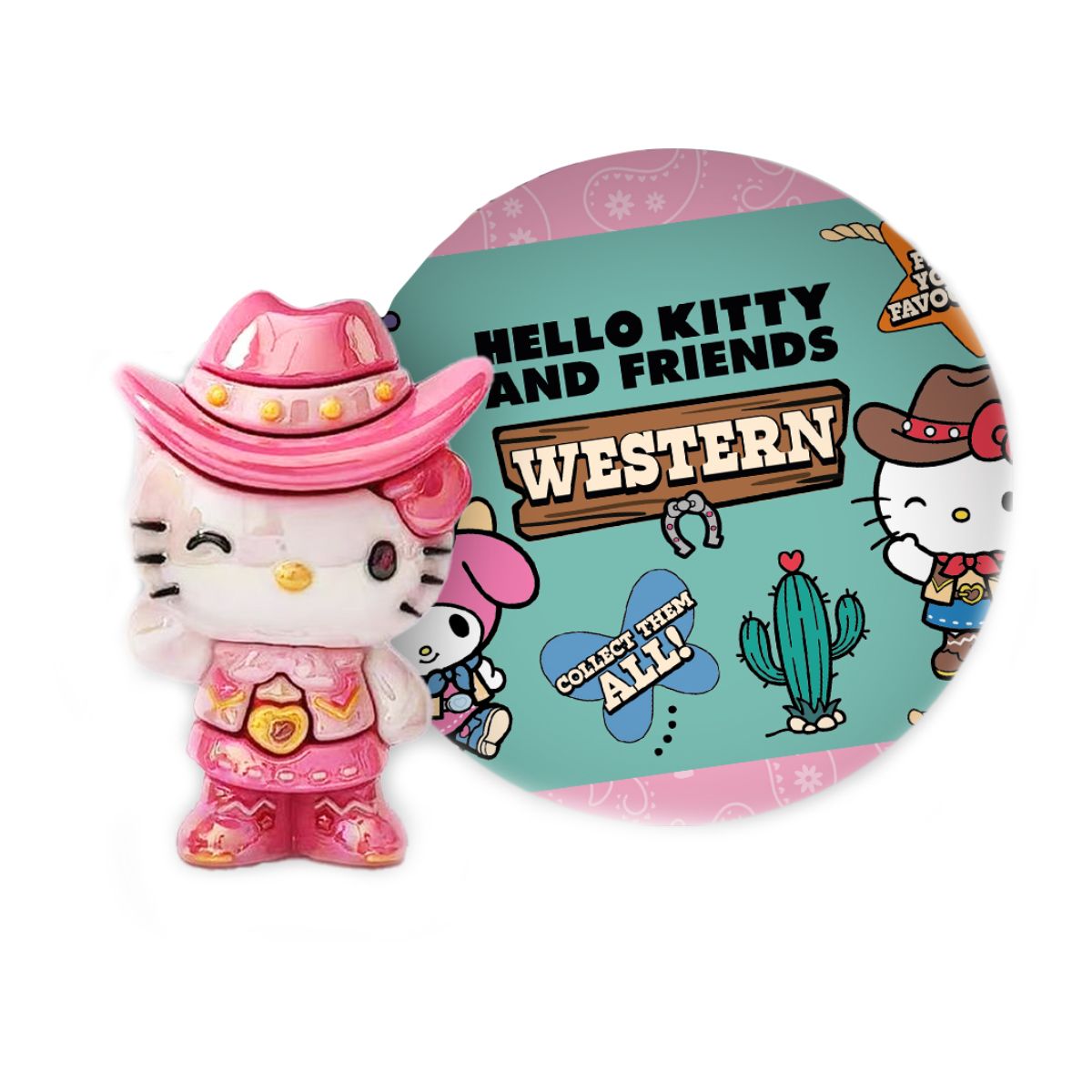 Дисплей фигурок-сюрпризов Cool Things серии Hello Kitty - Звезды Вестерна (18 шт. )  фото 2