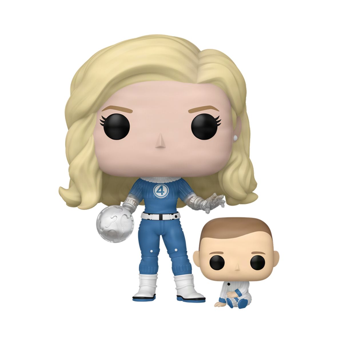Набір ігрових фігурок Funko POP! серії Фантастична 4: Перші кроки - Невидима жінка й Франклін  фото 2