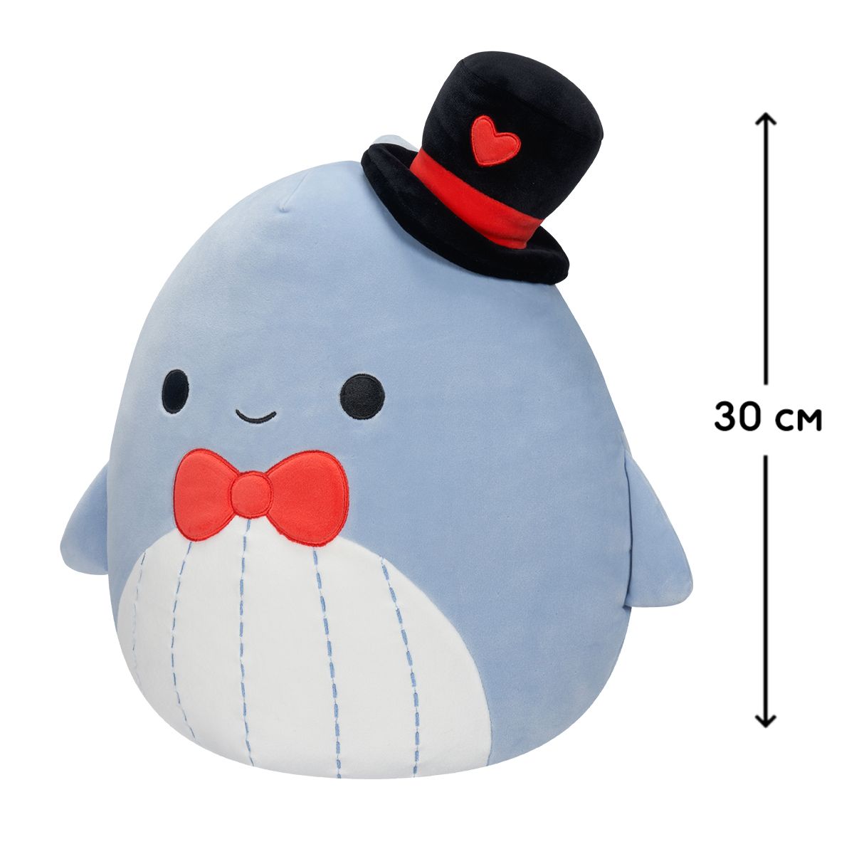 Мягкая игрушка Squishmallows – Синий кит Самир (30 cm)  фото 2