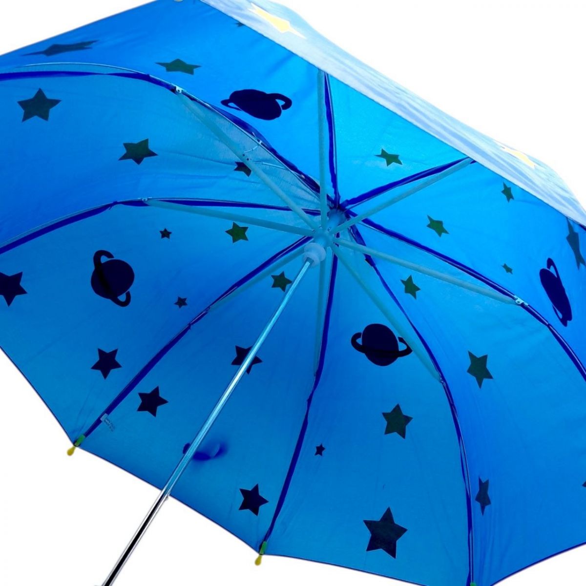 Парасолька d = 70 см, довжина 60 см, в пакеті (СИНІЙ-ЖОВТИЙ)  фото 2