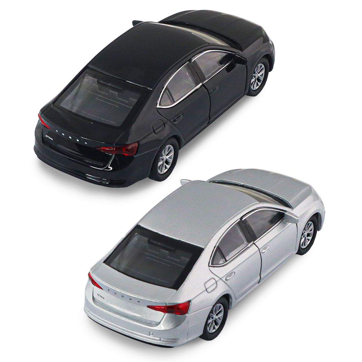Автомодель - Skoda Octavia (чорний, сріблястий)  фото 2