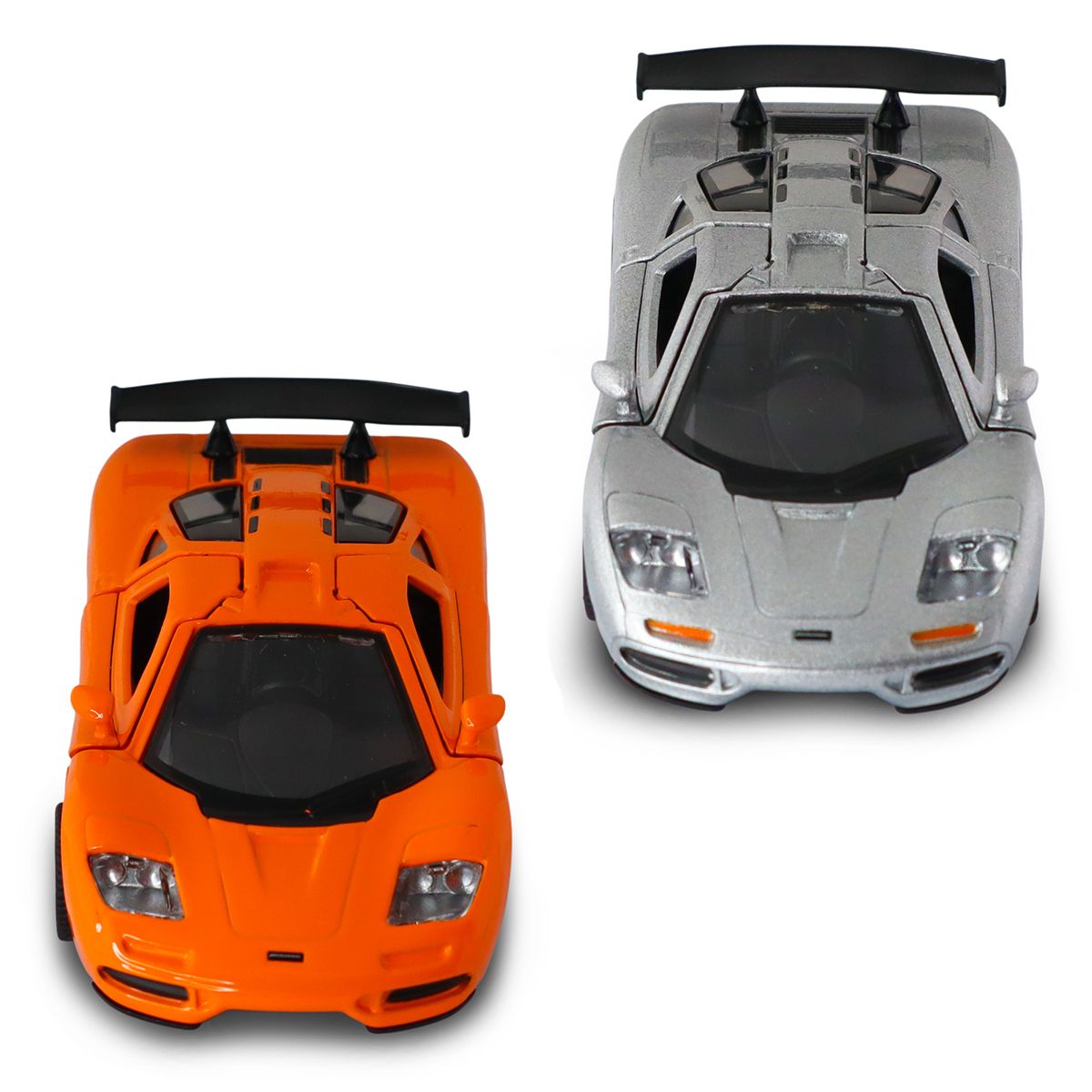 Автомодель - McLaren F1 1992 (сірий, помаранчевий)  фото 2