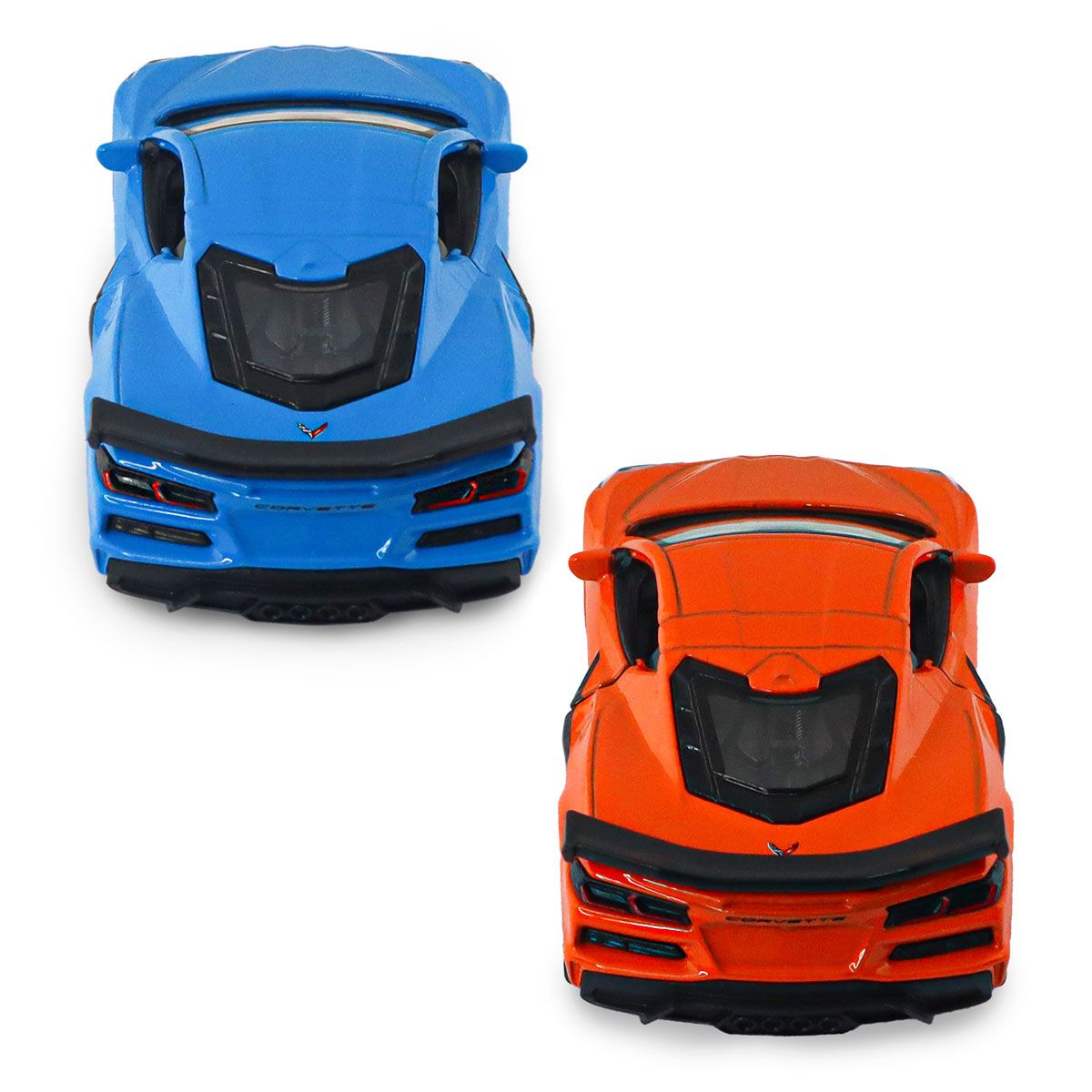 Автомодель - Chevrolet Corvette Z06 2023 (помаранчевий, світло-блакитний)  фото 2
