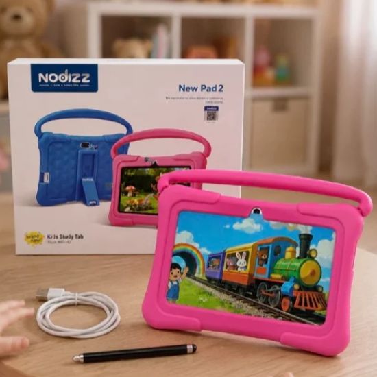 Планшет 4/32 GB памяті, ігри, камера, Wi-Fi, Bluetooth, захисна плівка, стилус, чохол (СИНІЙ)  фото 2