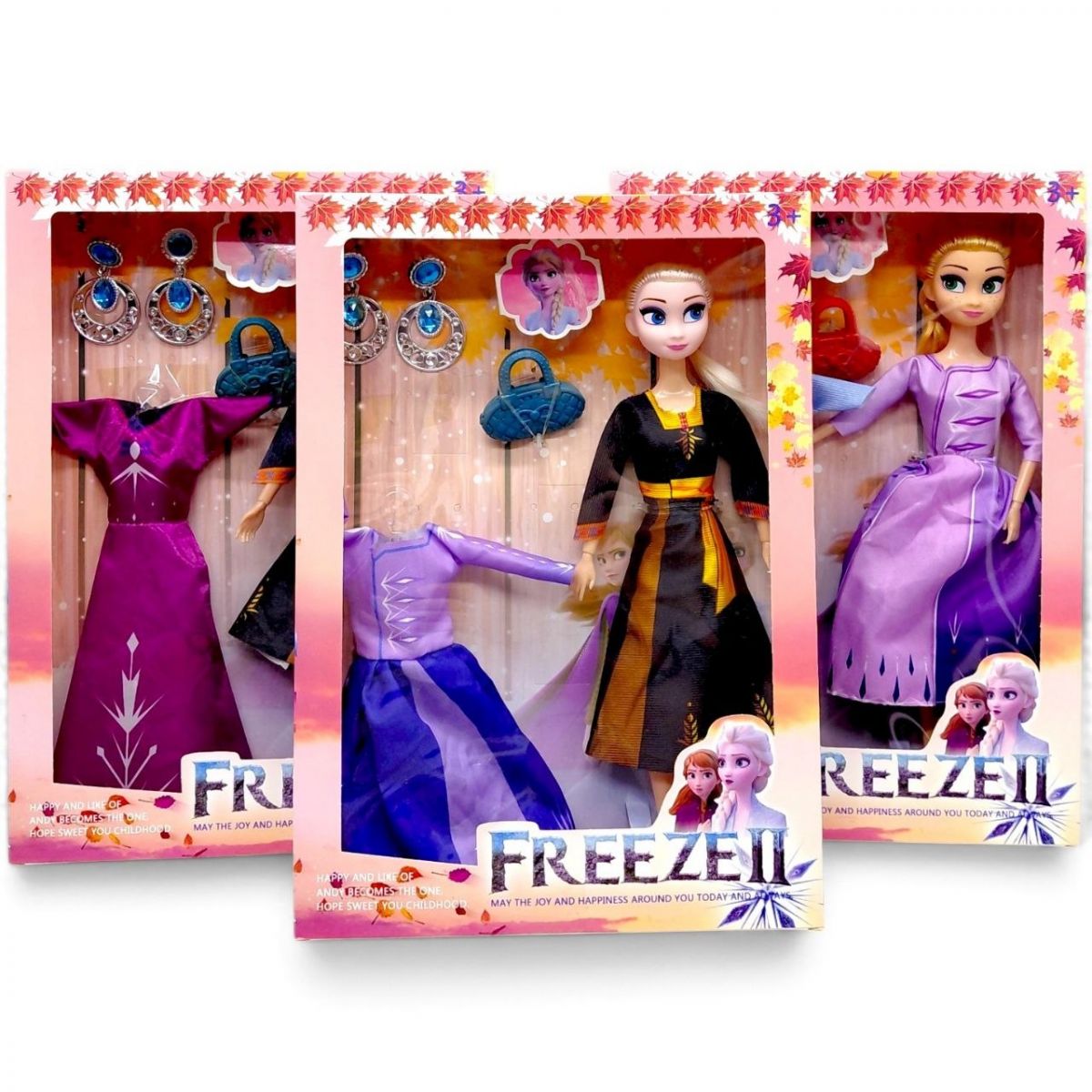 Лялька "Frozen: Ельза", 29 см, шарнірні суглоби, аксесуари, в коробці (БЛАКИТНИЙ-БУЗКОВИЙ)  фото 2