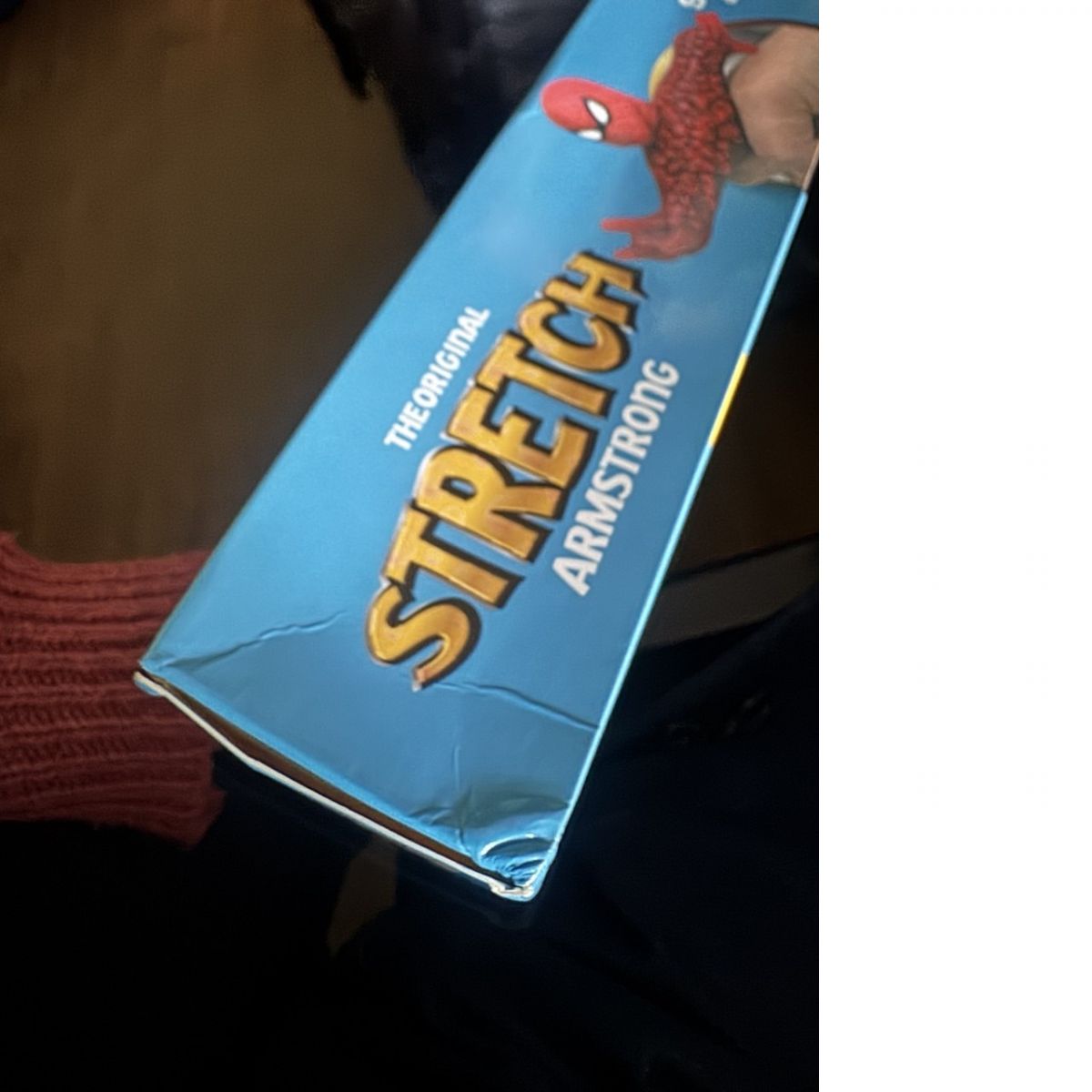 Уценка.  Игрушка-тянучка "Stretch Armstrong: Герои Marvel, Марвел" пришелец (КРАСНЫЙ) Повреждена упаковка  фото 2
