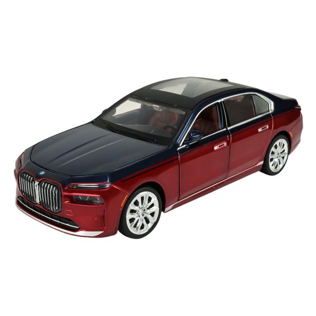 Машина металлическая АВТОПРОМ 1:24 BMW I7 на батарейках, звук, свет  фото 2