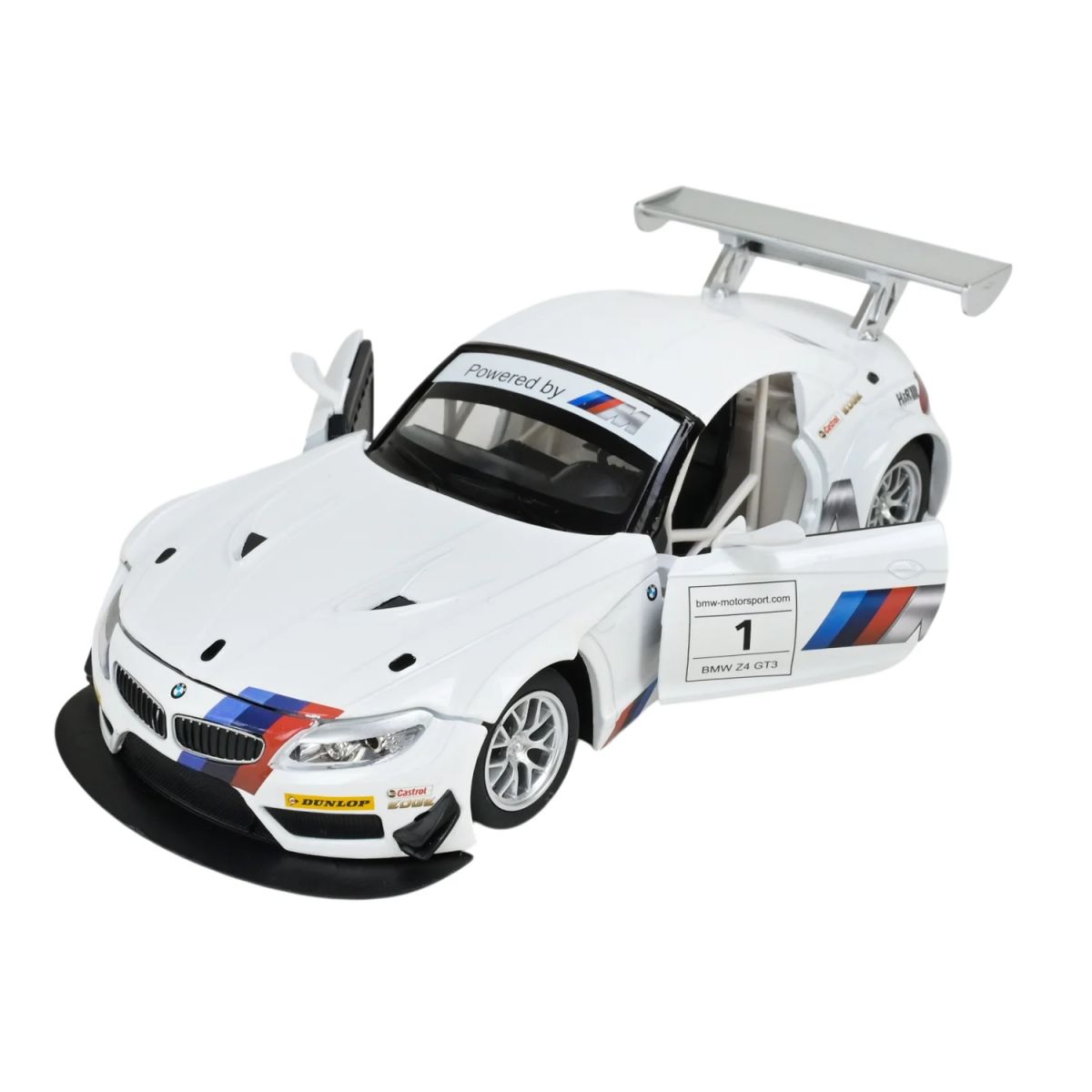 Машина металлическая АВТОПРОМ на батарейках 1:24 "BMW Z4 GT3" с звуками, светом  фото 2