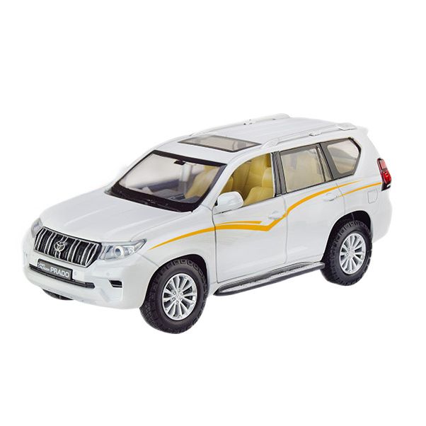 Машина металлическая АВТОПРОМ на батарейках 1:24 "Land Cruiser Prado" свет, звук  фото 2