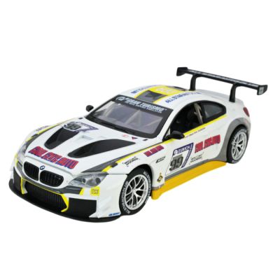 Машина металлическая АВТОПРОМ на батарейках 1:24 BMW M6 GT3 с звуками, светом  фото 2
