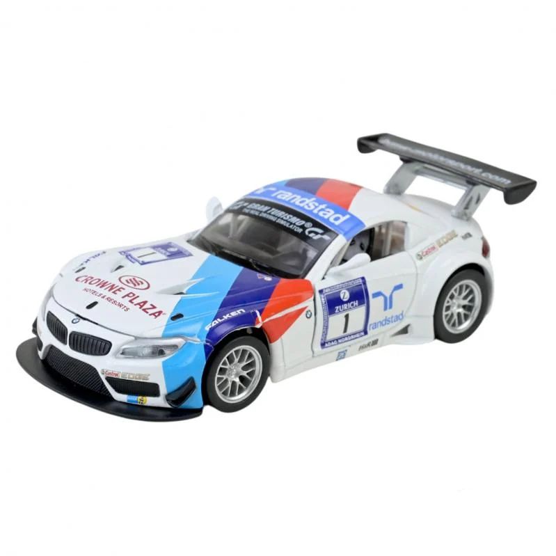 Машина металлическая АВТОПРОМ 1:32 BMW Z4 GT3 на батарейках с звуком, светом  фото 2