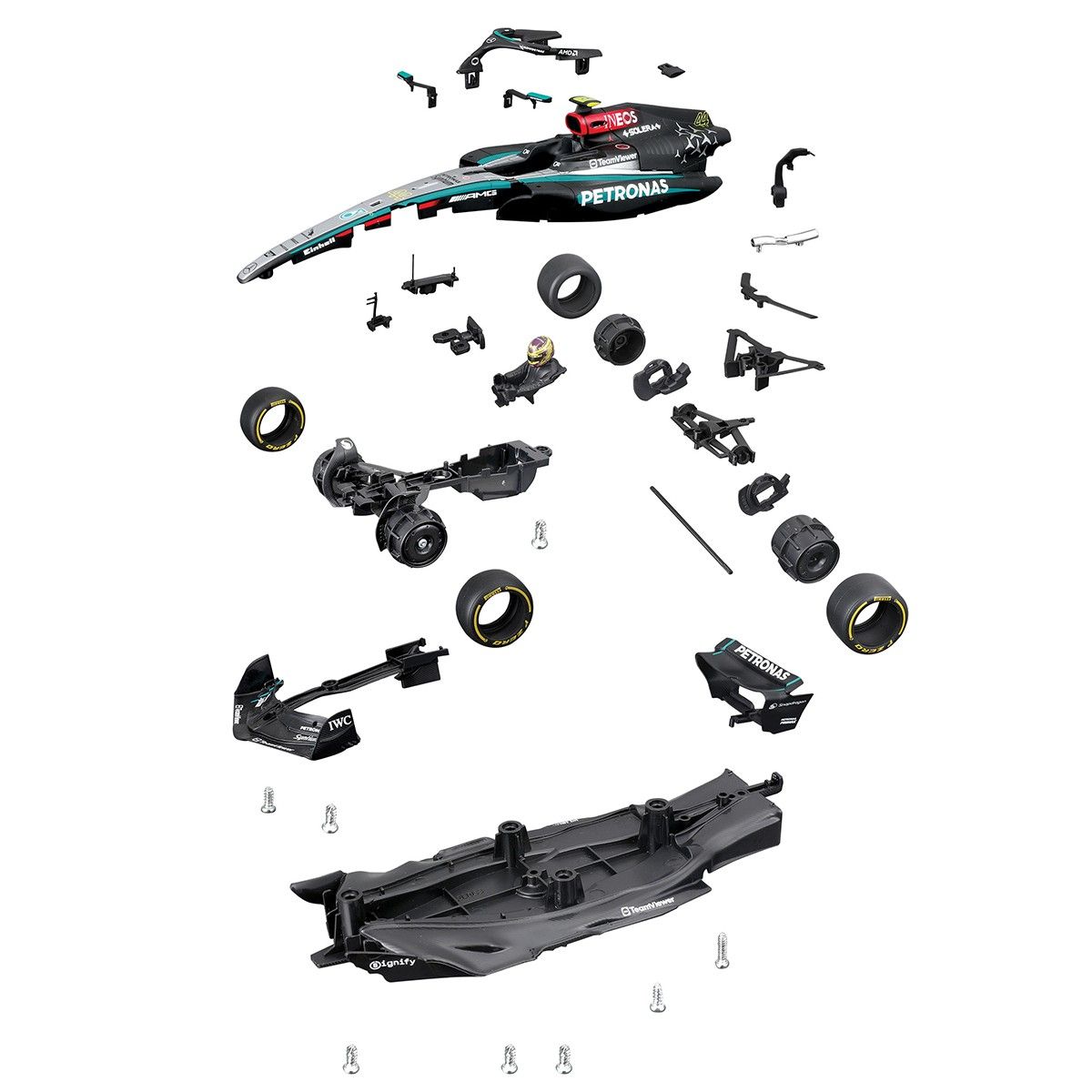 Авто-конструктор – Mercedes-AMG F1 W15 Petronas (2024) (1:24)  фото 2