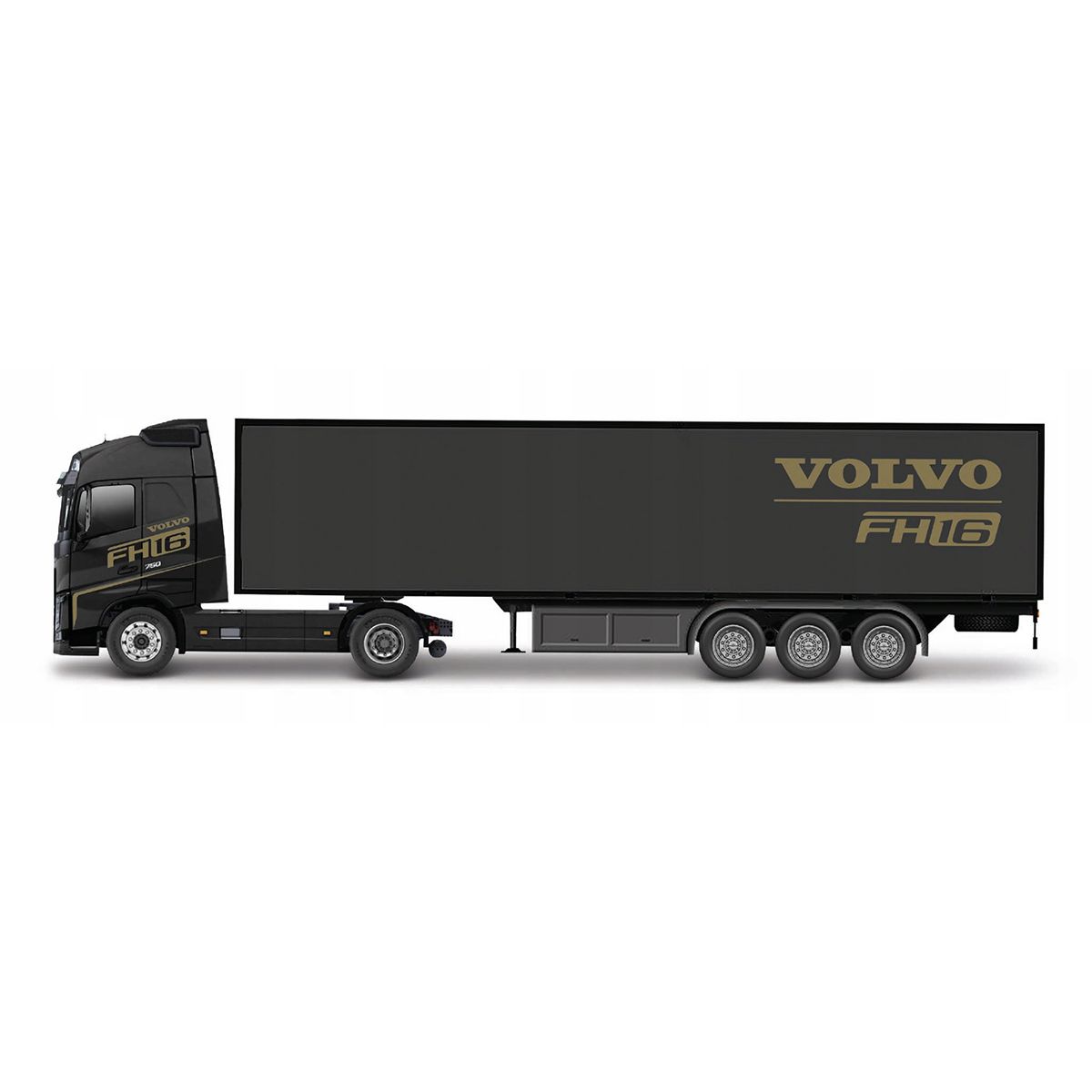 Автомодель - Фура Volvo FH16 Globetrotter 750 XXL (черный, синий)  фото 2
