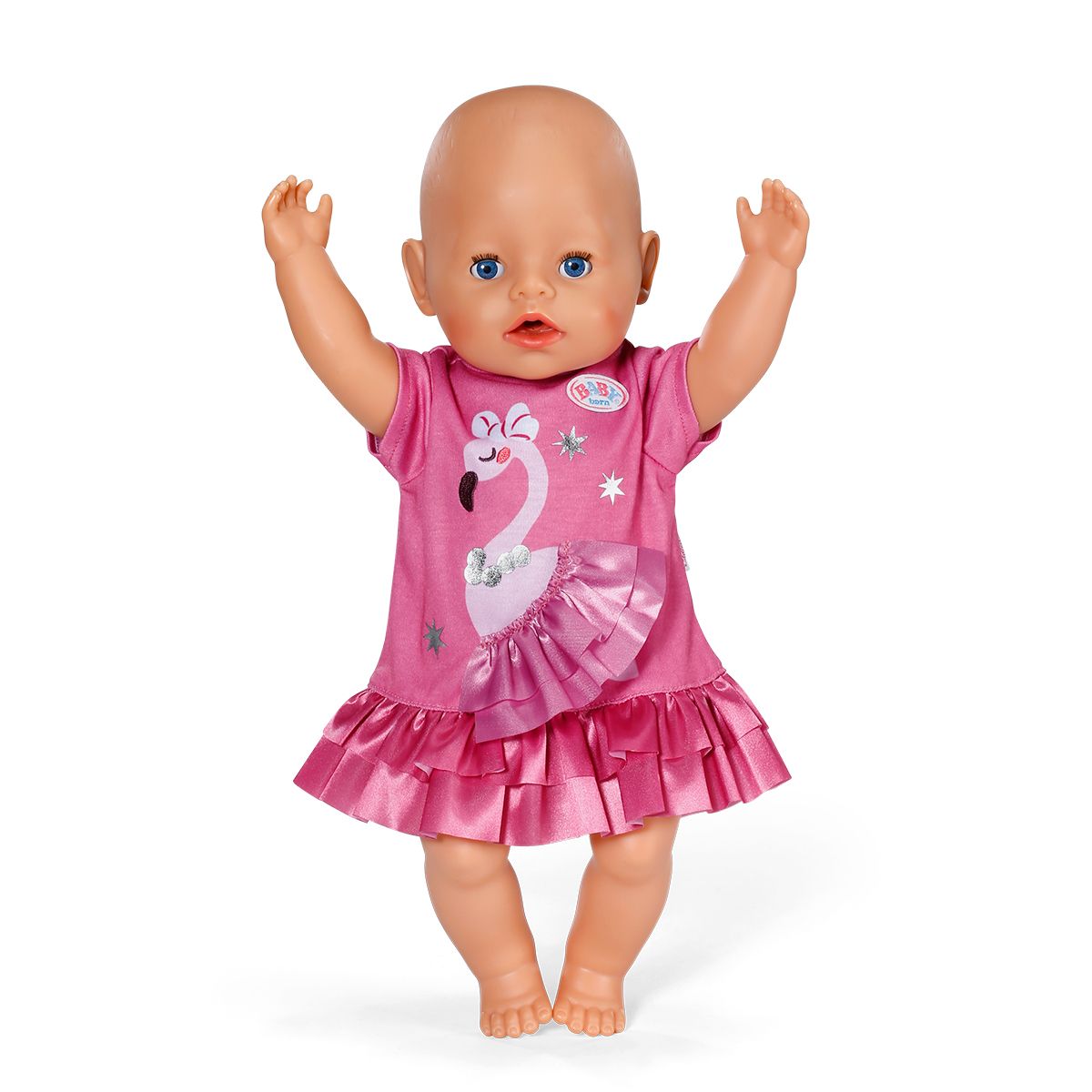 Одежда для куклы Baby Born – Платье с фламинго (43 см)  фото 2