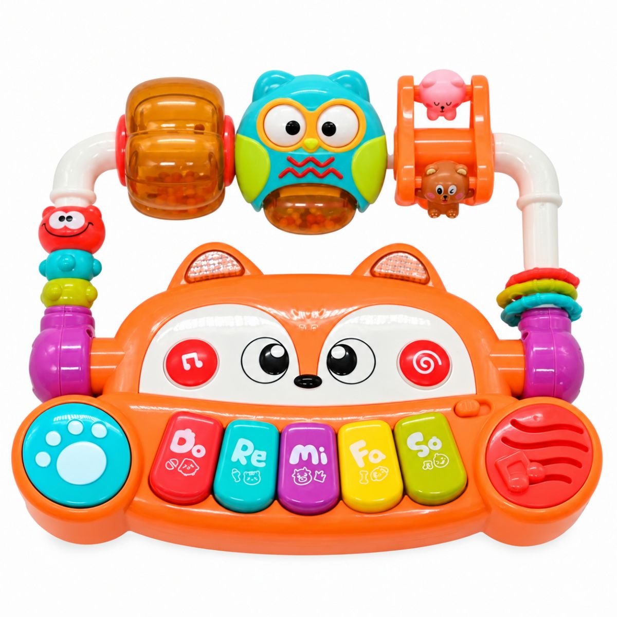 Музыкальный центр "Сказочники" "WToys" ОЗВУЧКА НА УКРАИНСКОМ, подсветка, песни, сказки, стишки, ноты, погремушки, кольца, карусели  фото 2
