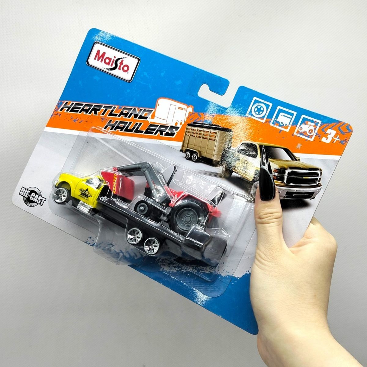 Набір FM Heartland Haulers машинка + причіп (ЖОВТИЙ+ЧЕРВОНИЙ)  фото 2