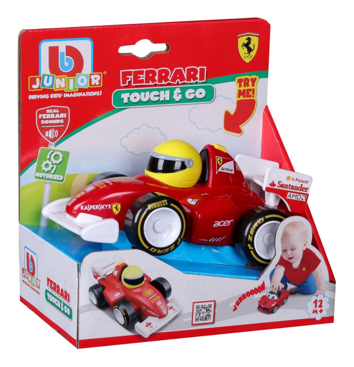 Машинка іграшкова Ferrari F2012 (звук та рух),  бат.  2хААА в компл.  фото 2
