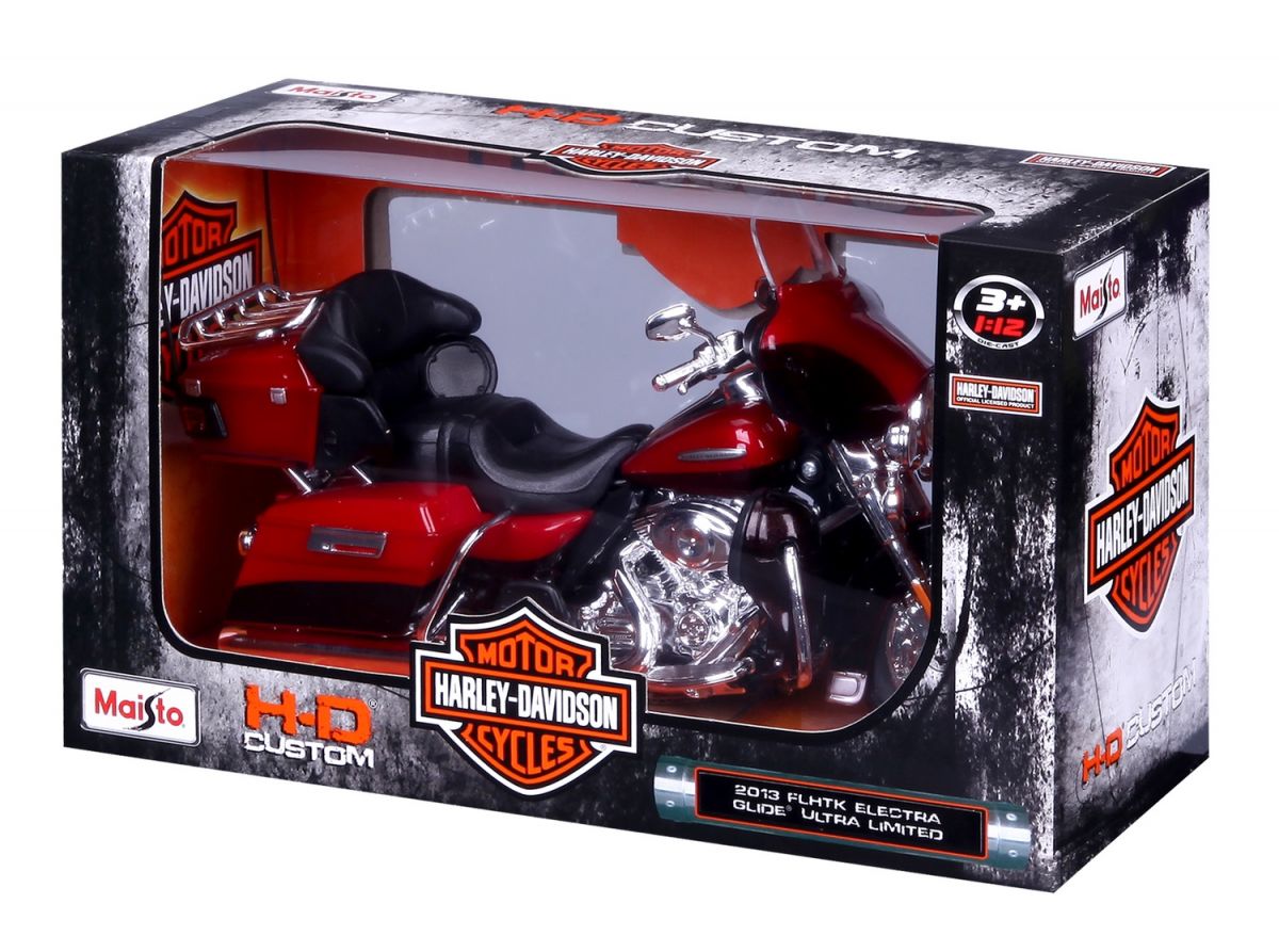 Мотоцикл іграшковий Harley-Davidson Motorcycles With Stand, масштаб 1:12, в асортименті  фото 2